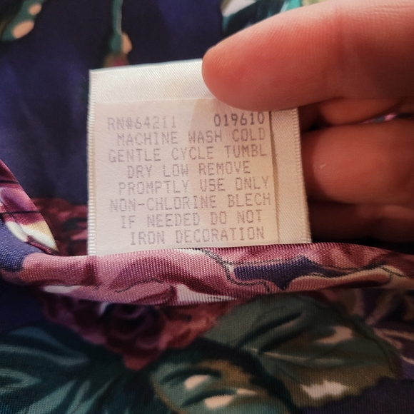 Vintage KATHERINE BISHOP Floral Lace Trim Nightie Chemise Size 3X Made in USA - Picture 8 of 13